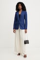 Morgan ženski suknjič z bombažem VIKO.F VIKO.F mornarsko modra SS26