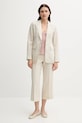 United Colors of Benetton blazer din amestec de in 25BVDW036 bej SS25