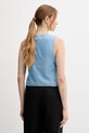 Одяг Бавовняна жилетка United Colors of Benetton 2DHJDJ010 блакитний