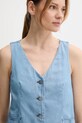 Бавовняна жилетка United Colors of Benetton блакитний 2DHJDJ010