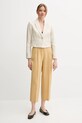 Льняний жакет United Colors of Benetton 2AGHDW037 бежевий SS25