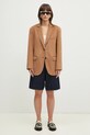 Anine Bing wool blazer Quinn Blazer A.01.7073 brown