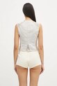 Odzież Our Legacy kamizelka Corset W2252CDB beżowy
