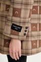 Шерстяной пиджак Marine Serre Moon Checks Jacquard Boxy коричневый UJA066A.CWOV0064