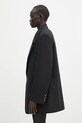 Marine Serre wool blazer Virgin Wool Twill Boxy UJA066A.RWOV0001 black SS25