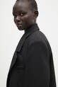Marine Serre wool blazer Virgin Wool Twill Boxy black UJA066A.RWOV0001
