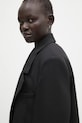 Vlněné sako Marine Serre Virgin Wool Twill Boxy černá UJA066A.RWOV0001