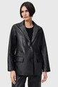 AllSaints sacou de piele CORINNA cu captuseala negru W037LC