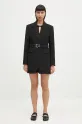 GANNI marynarka Bonded Crepe W0241