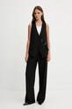 Sisley vestă 21H1LJ00T negru SS25