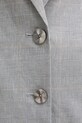Sisley blazer din amestec de in 2X0KLW030 gri