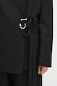 Піджак з домішкою шовку JW Anderson Tailored Wrap чорний JK0369.PG1684.999