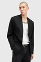 AllSaints sacou din lână WREN cu captuseala negru M007QB