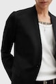 Пиджак с примесью шерсти AllSaints WREN M007QB чёрный SS25
