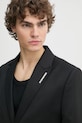 Шерстяной пиджак Heliot Emil чёрный SS25.M.04.048.BLK01