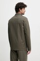 Oblačila Bombažni blazer Barbour Bayview Herringbone Overshirt MOS0423 zelena