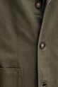Bombažni blazer Barbour Bayview Herringbone Overshirt MOS0423 zelena