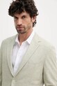 Blazer με μείγμα λινών BOSS πράσινο 50542639