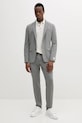 Sako s prímesou vlny Calvin Klein K10K113944 sivá SS25