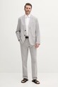 Ленено сако Calvin Klein LV04LB447G сив SS25