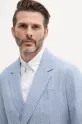 Tommy Hilfiger marynarka z domieszką lnu niebieski MW0MW38895