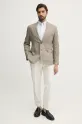 Hackett London len blézer HM443515R bézs SS25