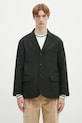 Visvim marynarka wełniana Bowen Blazer regular czarny 125105013021