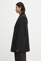 Vlnené sako VETEMENTS Logo Embroidered UA65JA710B čierna SS25