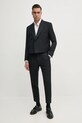 Vlněné sako Karl Lagerfeld KL STUDIO 552055.155423 černá SS25