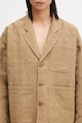 Пиджак с примесью льна Kenzo бежевый FF55VE2329JH.10