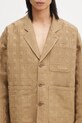 Kenzo linen blend blazer green FF55VE2329JH.10
