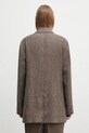 Clothing Our Legacy linen blazer Sharp Db Blazer M2250STC brown
