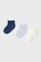Mayoral sosete copii 3-pack sosete scurte albastru 10869.3A.Baby.PPYA