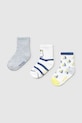 Mayoral skarpetki niemowlęce 3-pack skarpetki długie niebieski 10870.3C.Baby.PPYA