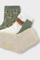 Mayoral skarpetki niemowlęce 3-pack 10870.3C.Baby.PPYA zielony SS25