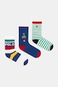 Dječje čarape Polo Ralph Lauren 3-pack visoke čarape plava 444969088001