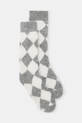 AllSaints sosete din amestec de lana CHECK sosete lungi gri W081XB