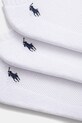 Nogavice Polo Ralph Lauren 3-pack 455972885 bela SS25