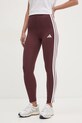 adidas colanți Essentials tricotaj burgundia JC5575