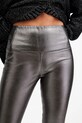 Oblečení Kožené legíny AllSaints CORA W058TB stříbrná