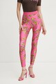 Versace Jeans Couture colanti tricotaj roz 78HAC101.JS470