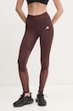 adidas Performance legginsy treningowe Hyperglam z elastanem brązowy IX3237
