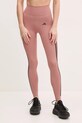 Tréningové legíny adidas Performance Optime s elastanom ružová JI8764