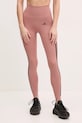 Tréningové legíny adidas Performance Optime s elastanom ružová JI8764
