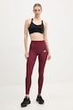 Tréninkové legíny adidas Performance Hyperglam JE8821 burgundské SS25