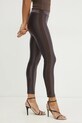 Legíny Versace Jeans Couture pletenina hnědá 78HAC114.J0223