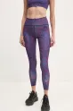 adidas by Stella McCartney legginsy TruePurpose Optime wzorzyste granatowy JI5241