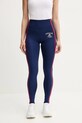 adidas Performance leggins de antrenament Optime tricotaj bleumarin JG6151