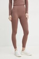 Max Mara Leisure legging elasztánnal barna 2516331017600