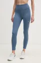 Reebok legginsy treningowe LUX Collection z elastanem niebieski 100214610